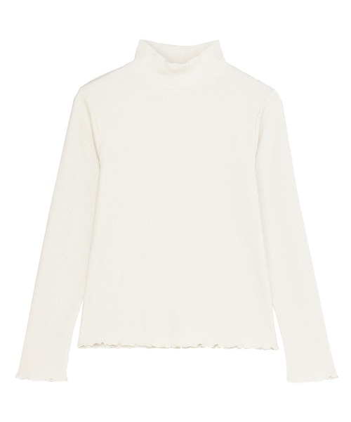 Pitta Re:)（ピッタリ）の「【Pitta Re:)】 ニット ラメテレコ ハイネック プルオーバー（ニット/セーター・レディース・グレー/オフホワイト/ブルー/ブラウン・M/LL/L）」の5枚目の写真