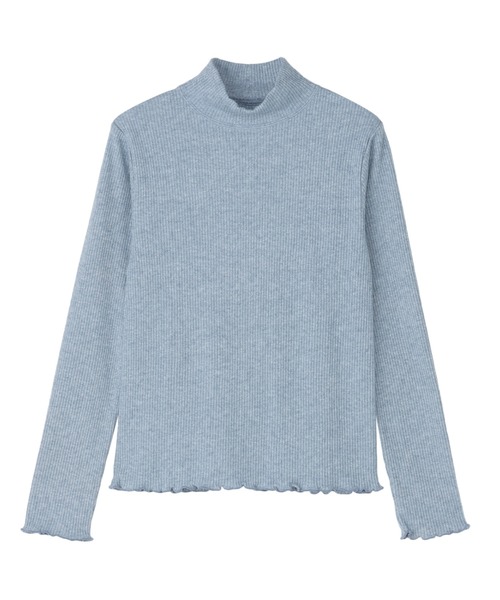 Pitta Re:)（ピッタリ）の「【Pitta Re:)】 ニット ラメテレコ ハイネック プルオーバー（ニット/セーター・レディース・グレー/オフホワイト/ブルー/ブラウン・M/LL/L）」の20枚目の写真