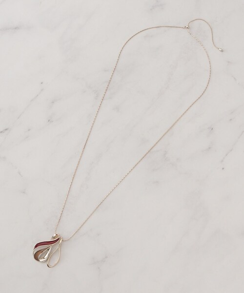 SHOO・LA・RUE（シューラルー）の「エポドロップダブルネックレス（ネックレス・レディース・レッド系1/カーキ/ブルー・00）」の6枚目の写真