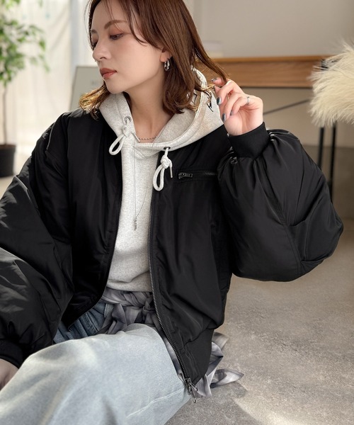 ジャケット・アウター Aya セール】【AYAさんコラボ】ボリューム感と軽やかさを両立。中綿入り