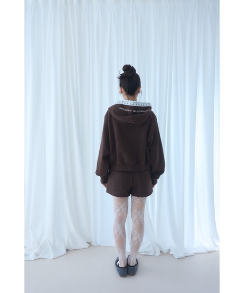 Embroidery sweat short pants/刺繍スウェットショートパンツ