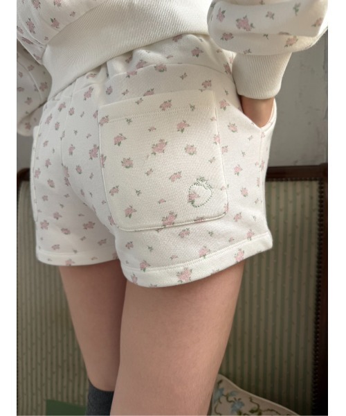 Smyeon(スミョン)の「Embroidery sweat short pants/刺繍スウェットショートパンツ(スウェットパンツ・レディース・ホワイト×ブルー/ホワイト×ピンク/グレー/ブラウン/ホワイト/ピンク/ネイビー・FREE)」の13枚目の写真