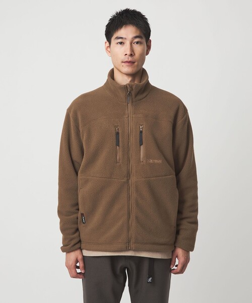 green label relaxing（グリーンレーベルリラクシング）の「＜Marmot＞POLARTEC フリース ジャケット（ブルゾン・メンズ・ブラック/ダークブラウン・M/XL/L）」の7枚目の写真