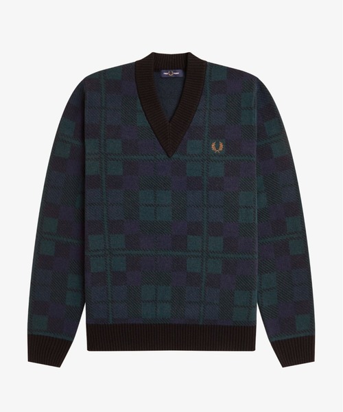 FRED PERRY（フレッドペリー）の「Black Watch Tartan Jumper