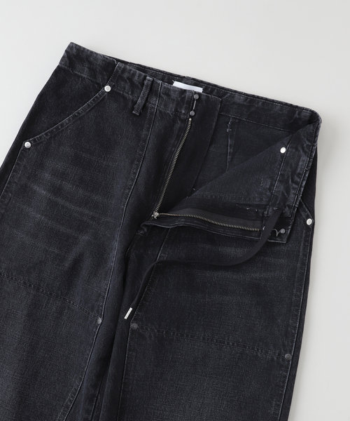 TANAKA（タナカ）の「TANAKA / タナカ WORK JEAN TROUSERS-BLACK（デニムパンツ・メンズ・ブラック・31/29）」の5枚目の写真