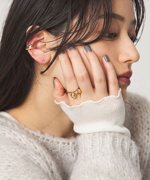 green label relaxing（グリーンレーベルリラクシング）の「【WEB限定】ボール モチーフ リング（リング・レディース・シルバー/ゴールド・FREE）」の6枚目の写真