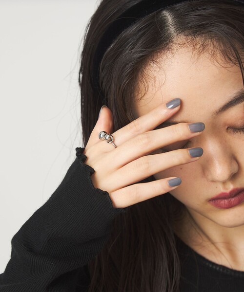 green label relaxing（グリーンレーベルリラクシング）の「【WEB限定】ボール モチーフ リング（リング・レディース・シルバー/ゴールド・FREE）」の10枚目の写真