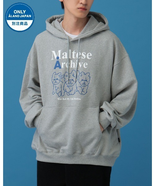 WaiKei（ワイケイ）の「【UNISEX】Wai Kei×ALAND／Amaltese フーディ―(ウラケ)（パーカー・レディース・アイボリー/ボルドー/グレー・MEDIUM/LARGE）」の2枚目の写真