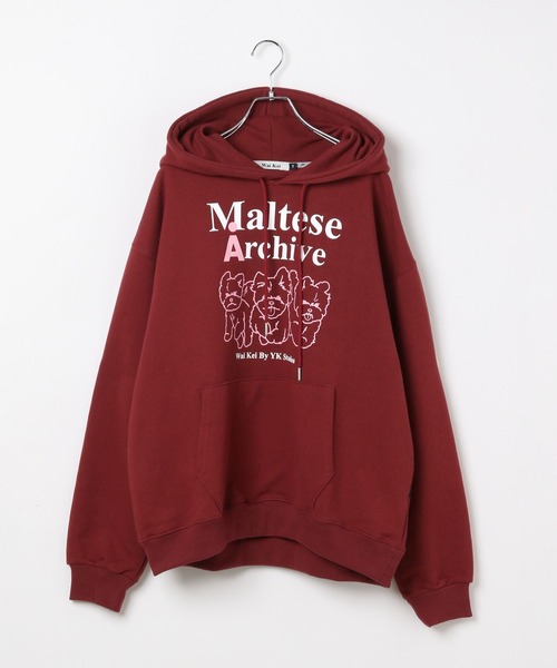 WaiKei（ワイケイ）の「【UNISEX】Wai Kei×ALAND／Amaltese フーディ―(ウラケ)（パーカー・レディース・アイボリー/ボルドー/グレー・MEDIUM/LARGE）」の22枚目の写真