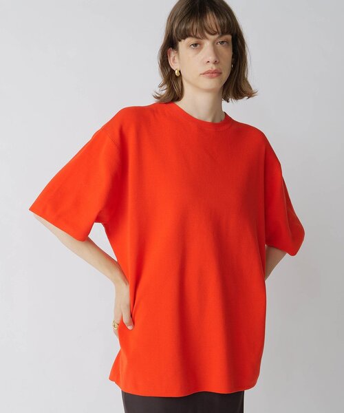 Drawing Numbers（ドローイング ナンバーズ）の「【Drawing Numbers】ユニセックスニットTee（ニット/セーター・レディース・レッド/ホワイト/ブラック・38）」の2枚目の写真