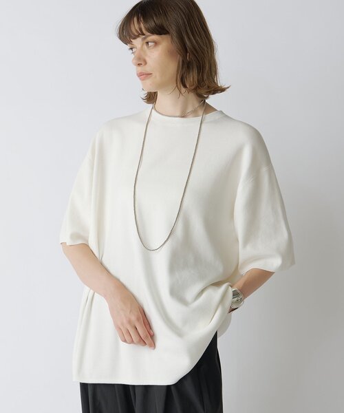 Drawing Numbers（ドローイング ナンバーズ）の「【Drawing Numbers】ユニセックスニットTee（ニット/セーター・レディース・レッド/ホワイト/ブラック・38）」の3枚目の写真