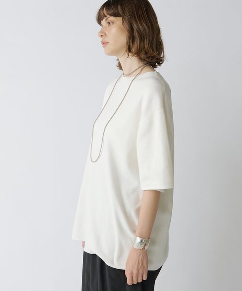 Drawing Numbers（ドローイング ナンバーズ）の「【Drawing Numbers】ユニセックスニットTee（ニット/セーター・レディース・レッド/ホワイト/ブラック・38）」の6枚目の写真