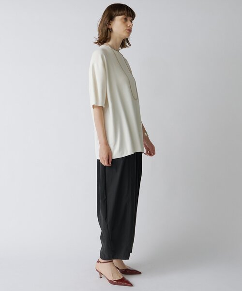 Drawing Numbers（ドローイング ナンバーズ）の「【Drawing Numbers】ユニセックスニットTee（ニット/セーター・レディース・レッド/ホワイト/ブラック・38）」の12枚目の写真