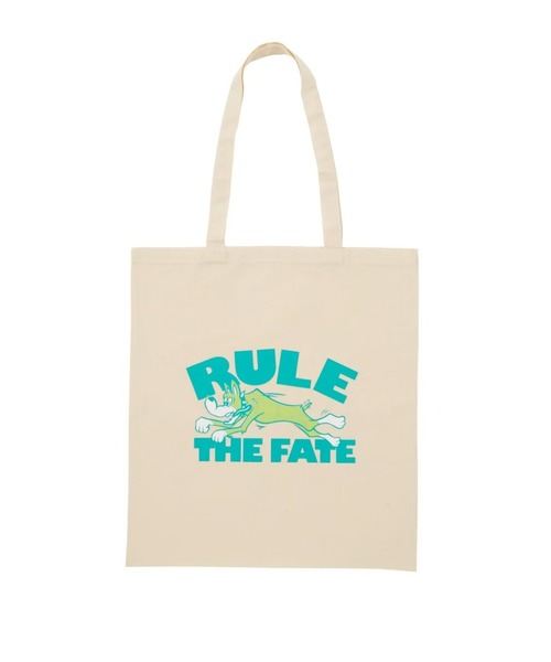 RULE THE FATE(ルールザフェイト)の「RTF DOG TOTE BAG/ドッグトートバッグ(トートバッグ・メンズ・ブラック×ブルー/ブラック×グリーン/ホワイト×グリーン・FREE)」の1枚目の写真