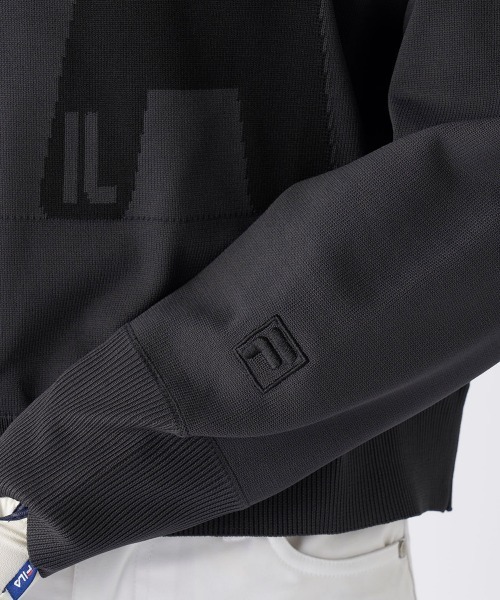 FILA GOLF(フィラゴルフ )の「【FILA GOLF:フィラゴルフ】レディースバルーンスリーブニットセーター ショート丈 ゴルフ(ニット/セーター・レディース・レッド/ブルー/ブラック・SMALL/MEDIUM/LARGE/X-LARGE)」の8枚目の写真