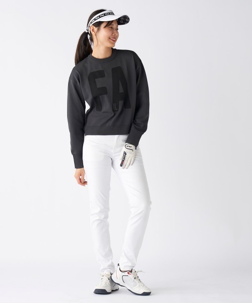 FILA GOLF(フィラゴルフ )の「【FILA GOLF:フィラゴルフ】レディースバルーンスリーブニットセーター ショート丈 ゴルフ(ニット/セーター・レディース・レッド/ブルー/ブラック・SMALL/MEDIUM/LARGE/X-LARGE)」の13枚目の写真