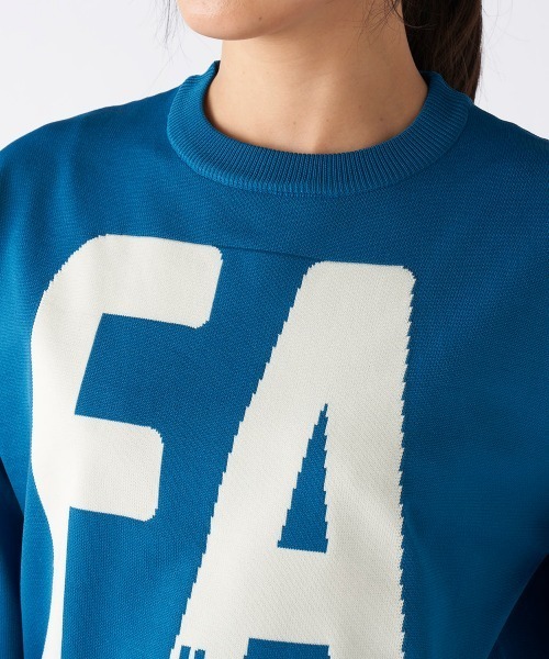 FILA GOLF(フィラゴルフ )の「【FILA GOLF:フィラゴルフ】レディースバルーンスリーブニットセーター ショート丈 ゴルフ(ニット/セーター・レディース・レッド/ブルー/ブラック・SMALL/MEDIUM/LARGE/X-LARGE)」の17枚目の写真