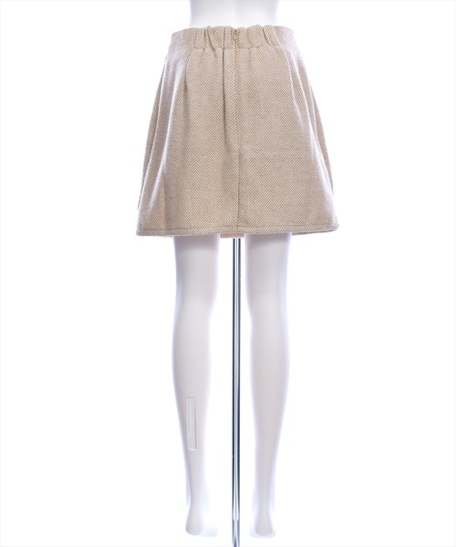 CLEAR BASIC（クリアベーシック）の「ヘリンボーンポケットデザインミニスカート[大人 フェミニン 上品]≪AW新作≫（スカート・レディース・ブラック/ベージュ・M/S）」の10枚目の写真