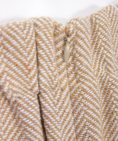 CLEAR BASIC（クリアベーシック）の「ヘリンボーンポケットデザインミニスカート[大人 フェミニン 上品]≪AW新作≫（スカート・レディース・ブラック/ベージュ・M/S）」の12枚目の写真