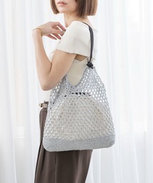MIAN  | メタリックコードメッシュトートバッグ【詳細動画あり】(トートバッグ)