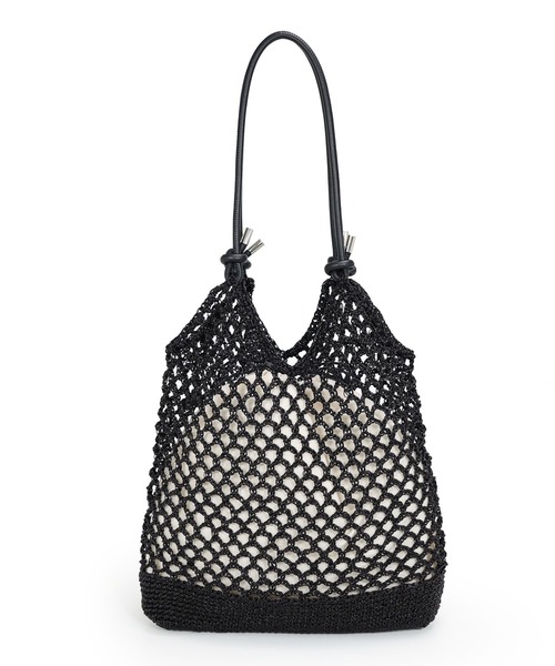 MIAN （ミアン）の「メタリックコードメッシュトートバッグ【詳細動画あり】（トートバッグ・レディース・シルバー/ブルーグリーン/ブラック・FREE）」の13枚目の写真