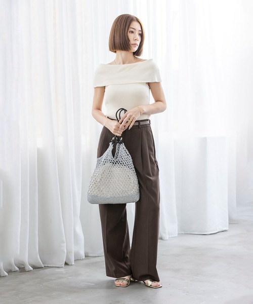 MIAN （ミアン）の「メタリックコードメッシュトートバッグ【詳細動画あり】（トートバッグ・レディース・シルバー/ブルーグリーン/ブラック・FREE）」の17枚目の写真