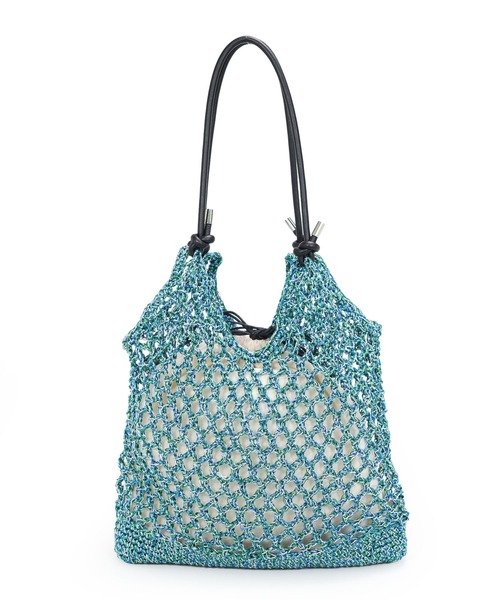 MIAN （ミアン）の「メタリックコードメッシュトートバッグ【詳細動画あり】（トートバッグ・レディース・シルバー/ブルーグリーン/ブラック・FREE）」の14枚目の写真