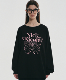 BUTTERFLY SIGNATURE LS TOP_BLACK PINK