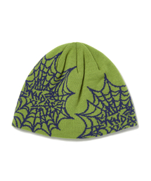 WKNDRS（ウィーキャンドース）の「COBWEB BEANIE (GREEN)（ニットキャップ/ビーニー）」