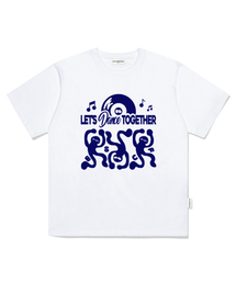 ESCAPEFROM（エスケープフロム）の「Let's Dance Together Print Overfit Short Sleeve T-Shirt White（Tシャツ/カットソー）」