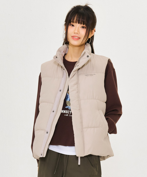 CHASECULT(チェイスカルト)の「共用エアボリュームハイネックベスト-ベージュ(ベスト・メンズ・Beige・90/100/95/105)」の4枚目の写真