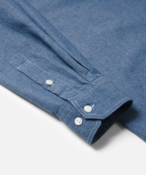 FRIZMWORKS(フリズムワークス)の「1920S CHAMBRAY WORK SHIRT _ BLUE(シャツ/ブラウス・メンズ・その他・SMALL/MEDIUM/LARGE/X-LARGE)」の7枚目の写真