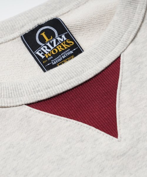 FRIZMWORKS(フリズムワークス)の「ROUNDED RAGLAN SWEATSHIRT _ BURGUNDY(スウェット・メンズ・その他・MEDIUM/LARGE/X-LARGE)」の4枚目の写真