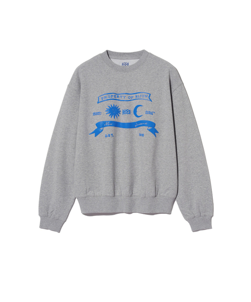 Kijun(キジュン)の「Sun Moon Pullover UNISEX Melange Grey(スウェット・レディース・その他・MEDIUM/SMALL/LARGE)」の1枚目の写真
