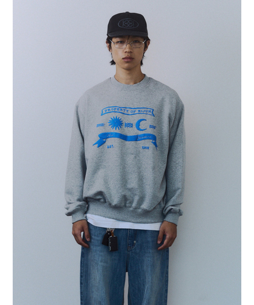 Kijun(キジュン)の「Sun Moon Pullover UNISEX Melange Grey(スウェット・レディース・その他・MEDIUM/SMALL/LARGE)」の2枚目の写真