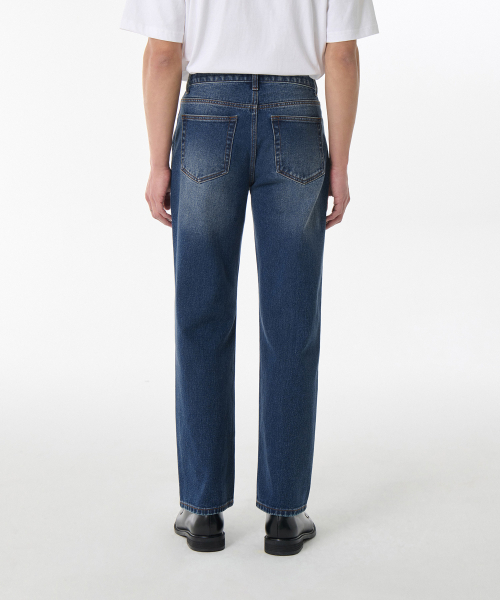 MUSINSA STANDARD（ムシンサスタンダード）の「カモンブラシ ストレートデニムパンツ [ミディアムインディゴ]（デニムパンツ・メンズ・その他・28/29/32/30/31/33/26/27/36/34/40/38）」の2枚目の写真