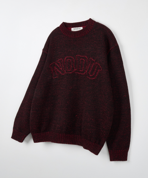 NODU（ノードユー）の「ロゴリングラウンドニット[ダークレッド]（ニット/セーター・メンズ・その他・MEDIUM/LARGE）」の5枚目の写真