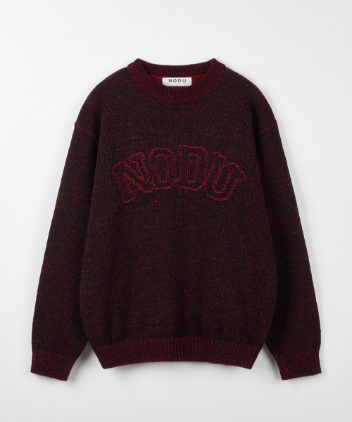 NODU（ノードユー）の「ロゴリングラウンドニット[ダークレッド]（ニット/セーター・メンズ・その他・MEDIUM/LARGE）」の6枚目の写真