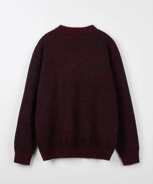 NODU（ノードユー）の「ロゴリングラウンドニット[ダークレッド]（ニット/セーター・メンズ・その他・MEDIUM/LARGE）」の7枚目の写真