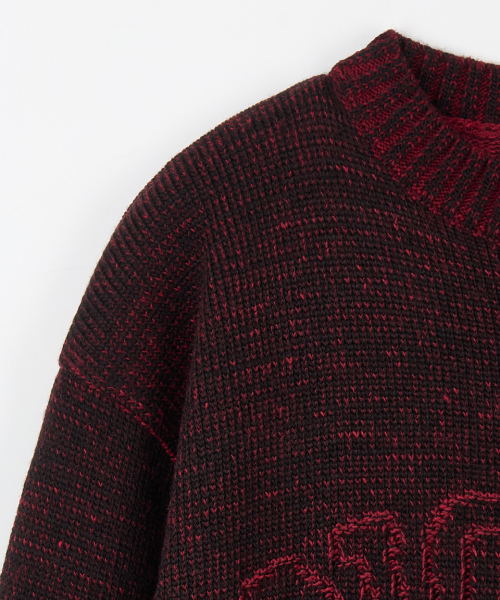 NODU（ノードユー）の「ロゴリングラウンドニット[ダークレッド]（ニット/セーター・メンズ・その他・MEDIUM/LARGE）」の10枚目の写真