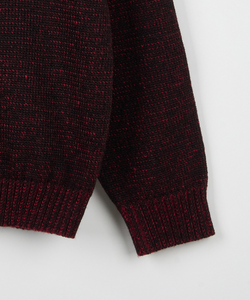 NODU（ノードユー）の「ロゴリングラウンドニット[ダークレッド]（ニット/セーター・メンズ・その他・MEDIUM/LARGE）」の11枚目の写真