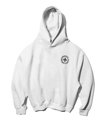 PUNCH DRUNK PARTIES（パンチドランクパーティーズ）の「Circle Logo Oversized Hoodie (MELANGE WHITE)（パーカー）」