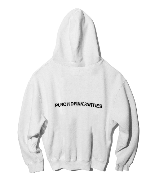 PUNCH DRUNK PARTIES（パンチドランクパーティーズ）の「Circle Logo Oversized Hoodie (MELANGE WHITE)（パーカー・レディース・その他・2/1/0/3）」の8枚目の写真