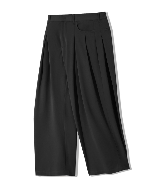 TRILLION（トリリオン）の「ダブルインバーテッドジョーワイドパンツ[ブラック]（スラックス・レディース・その他・MEDIUM/LARGE/X-LARGE）」の3枚目の写真