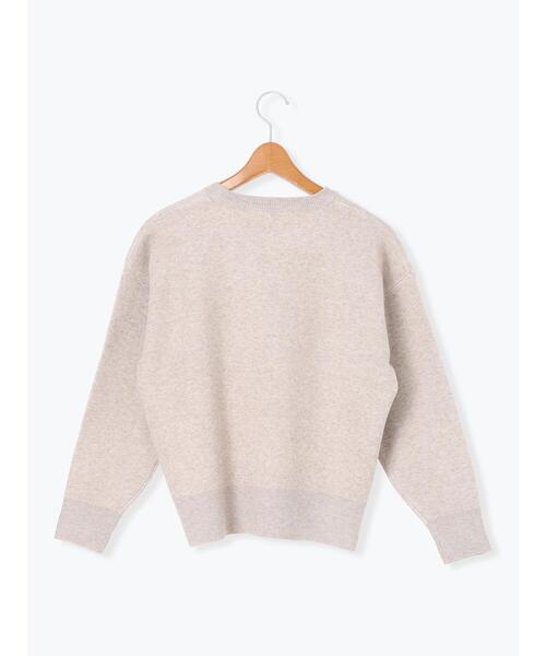 Lugnoncure（ルノンキュール）の「筆記体ロゴジャカードニット（ニット/セーター・レディース・ベージュ/オフホワイト/チャコールグレー/グレー・F）」の22枚目の写真