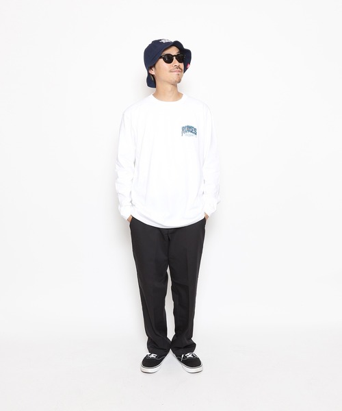 RUDIE'S（ルーディーズ）の「DECAY LS TEE（Tシャツ/カットソー・メンズ・ブラック/ホワイト・L/XL/M）」の9枚目の写真