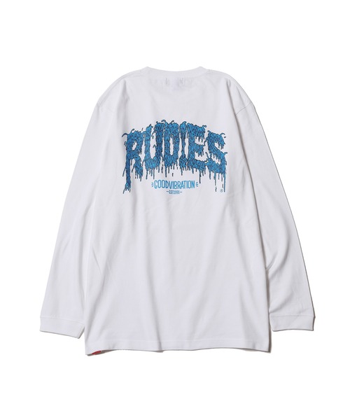 RUDIE'S（ルーディーズ）の「DECAY LS TEE（Tシャツ/カットソー・メンズ・ブラック/ホワイト・L/XL/M）」の4枚目の写真