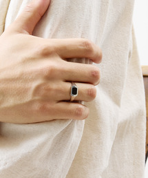 Muff（マフ）の「Muff マフ / シルバー925オニキスシグネットリング / R4A（リング）」