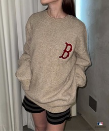 sedacle（セダクル）の「【別注】MLB/ラメジャガードロゴニット（ニット/セーター）」