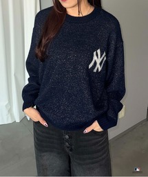 【別注】MLB/ラメジャガードロゴニット